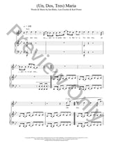 (Un, Dos, Tres) Maria piano sheet music cover